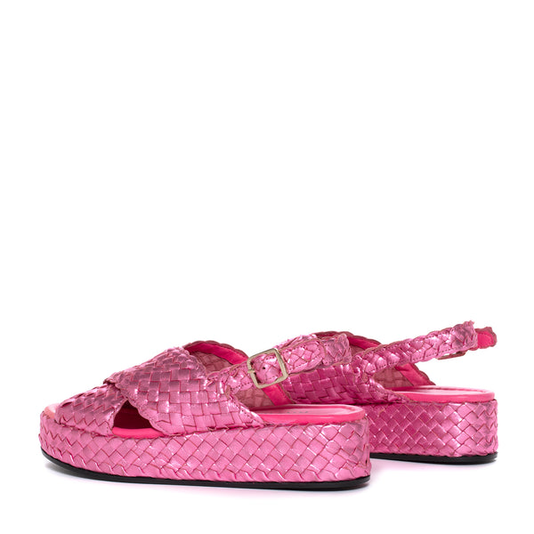 Pons Quintana FORLI METAL MAUVE PLATFORM SANDAL