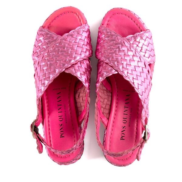 Pons Quintana FORLI METAL MAUVE PLATFORM SANDAL