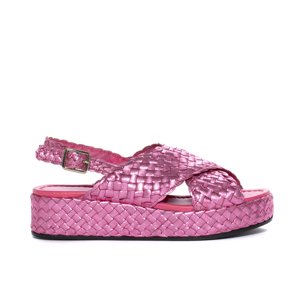 pons quintana FORLI METAL MAUVE PLATFORM SANDAL