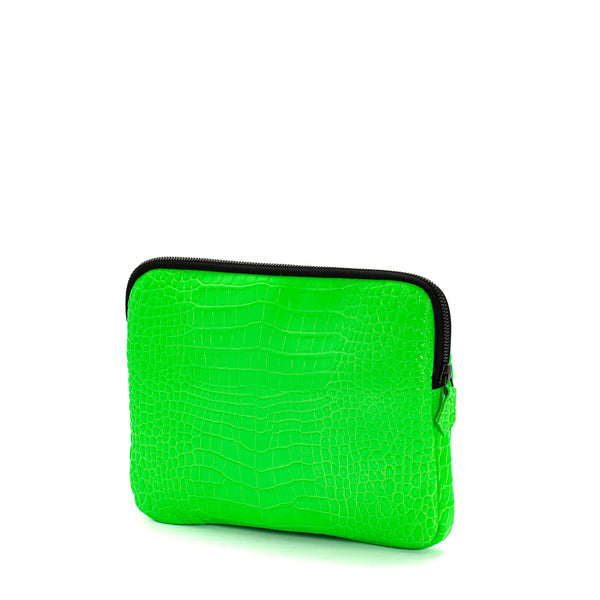 Pons Quintana HANDBAG V146 COCCO FLUOR GREEN