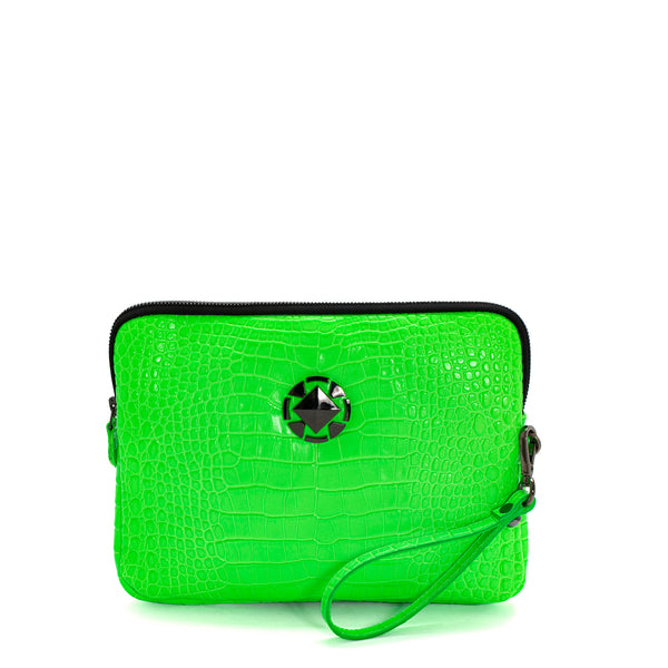 pons quintana HANDBAG V146 COCCO FLUOR GREEN