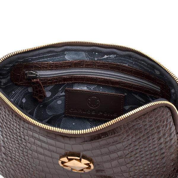 Pons Quintana HANDBAG V146 COCCO MAHOGANY