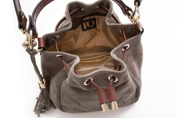 Pons Quintana HANDBAG V171 VELOUR TOPO