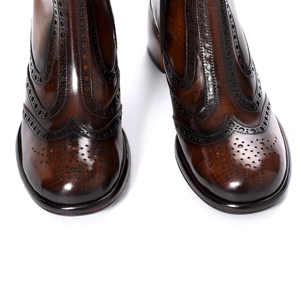 Pons Quintana HEEL BOOT EMILIA NEPAL LEGNO