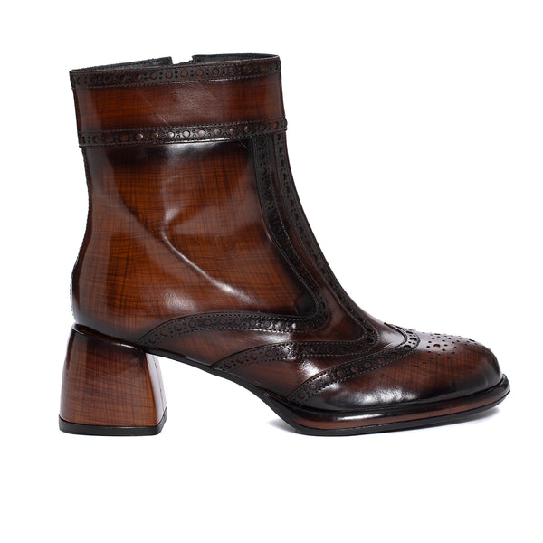 pons quintana HEEL BOOT EMILIA NEPAL LEGNO