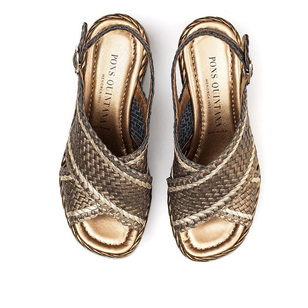 Pons Quintana IBIZA METAL COBRE PLATFORM SANDAL