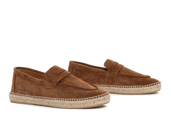 Pons Quintana JASPER MAHOGANY VELOUR ESPADRILLE