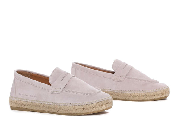 Pons Quintana JASPER VELOUR NUDE ESPADRILLE
