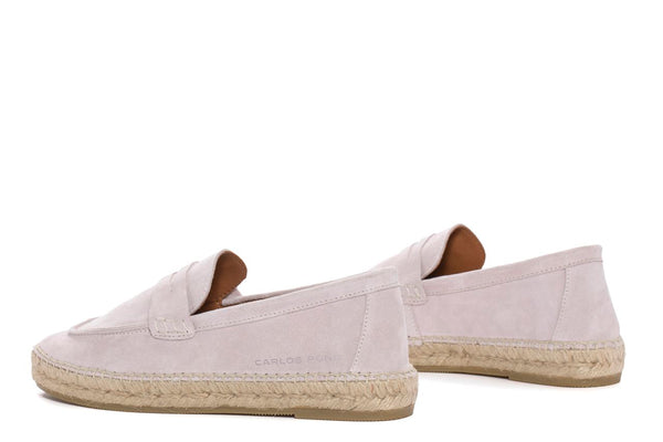 Pons Quintana JASPER VELOUR NUDE ESPADRILLE