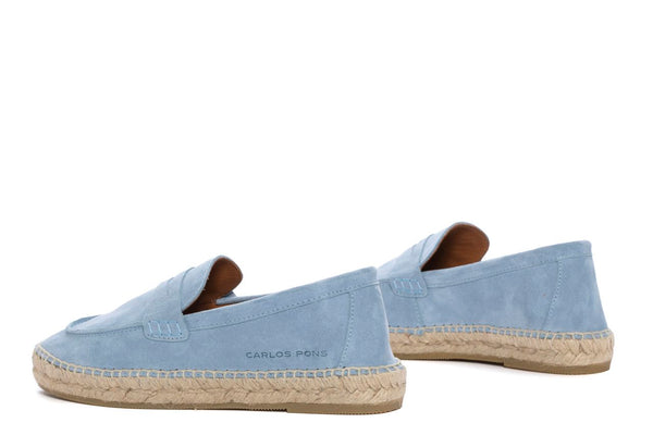 Pons Quintana JASPER VELOUR SKY ESPADRILLE