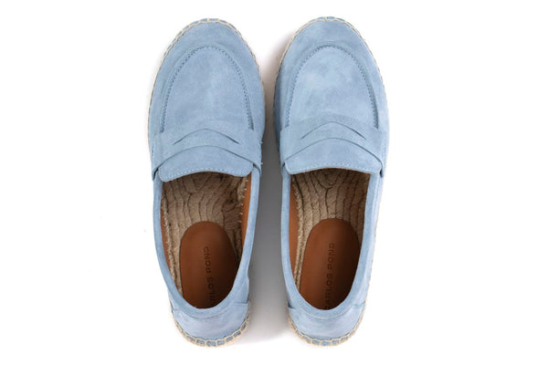 Pons Quintana JASPER VELOUR SKY ESPADRILLE