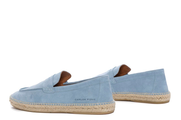 Pons Quintana JASPER VELOUR SKY ESPADRILLE