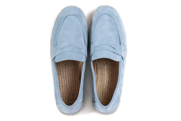 Pons Quintana JASPER VELOUR SKY ESPADRILLE