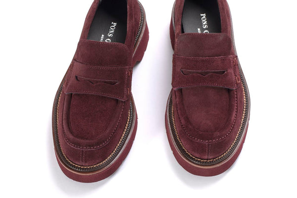 Pons Quintana JIMMY VELOUR CHIENTI PLATFORM LOAFER