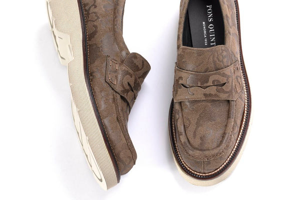 Pons Quintana JIMMY VELOUR TOPO PLATFORM LOAFER