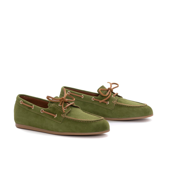 Pons Quintana LINA NAUTICAL MOCCASIN SUEDE FOREST