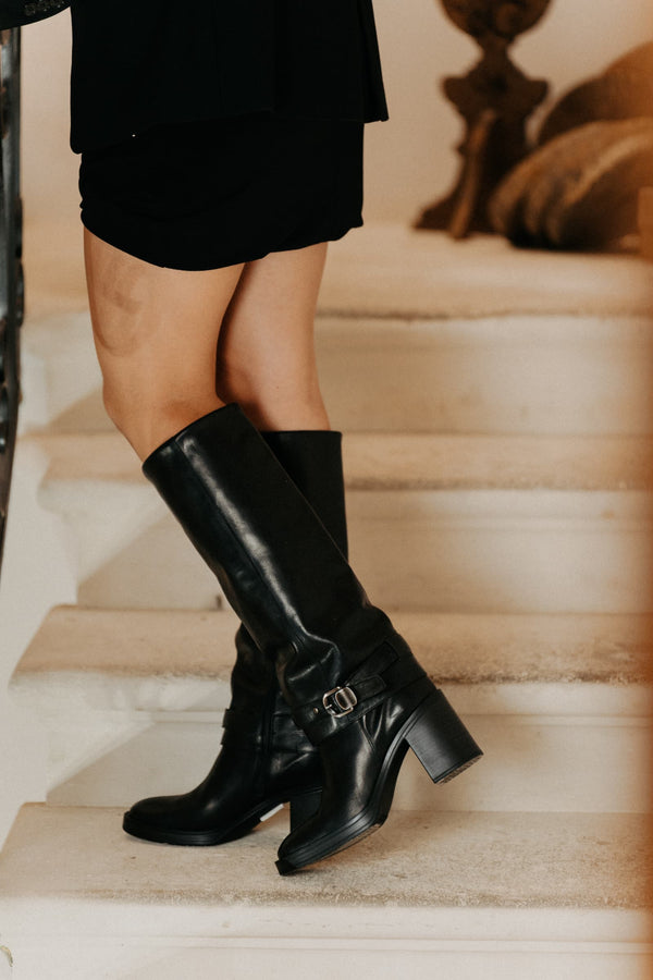 Pons Quintana MABEL MAKETE BLACK HEEL BOOT