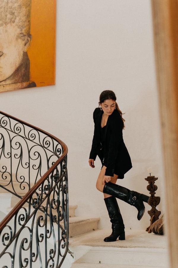 pons quintana MABEL MAKETE BLACK HEEL BOOT