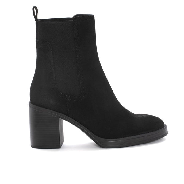 pons quintana MABEL VELOUR BLACK HEEL ANKLE BOOT