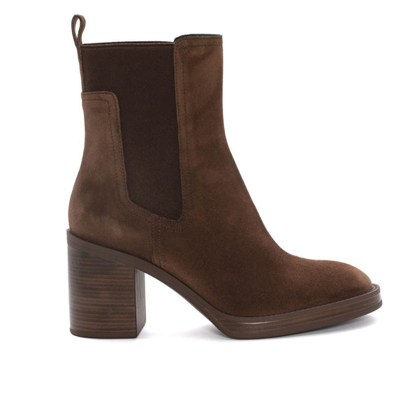 Pons Quintana MABEL VELOUR EBANO HEEL ANKLE BOOT