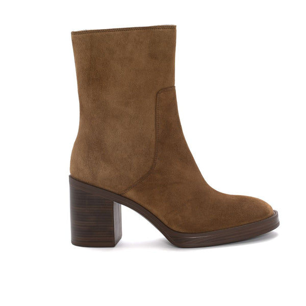 pons quintana MABEL VELOUR TOFFE HEEL ANKLE BOOT