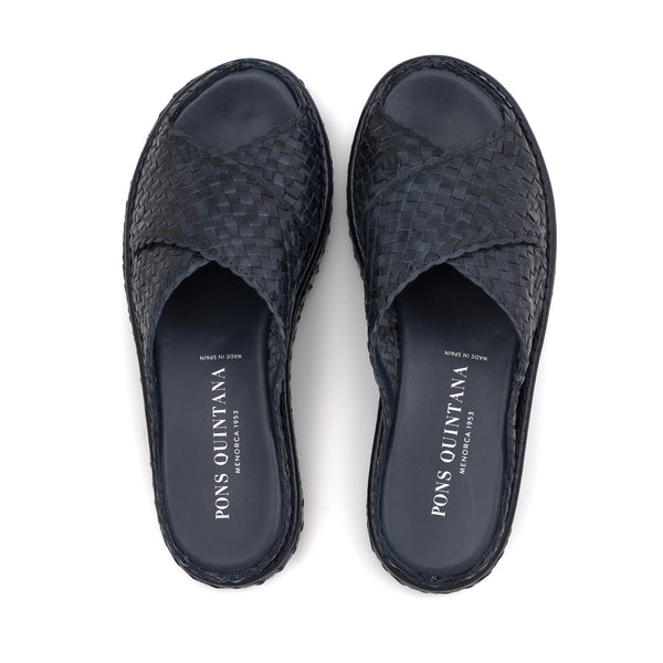 Pons Quintana MAIKA BLUE PLATFORM SANDAL