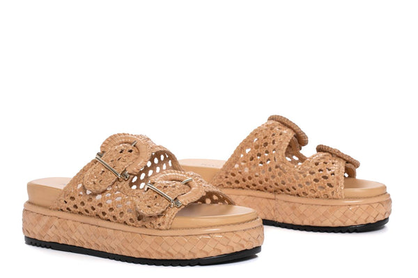 Pons Quintana MAIKA IVORY PLATFORM SANDAL