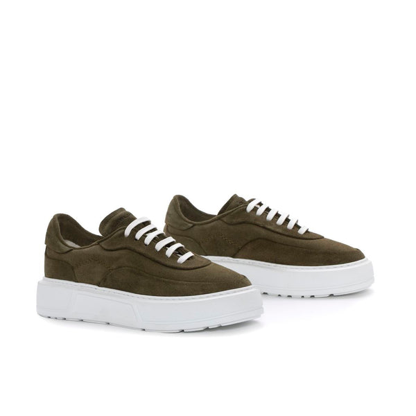 Pons Quintana Malaya Velour Olive Sneakers