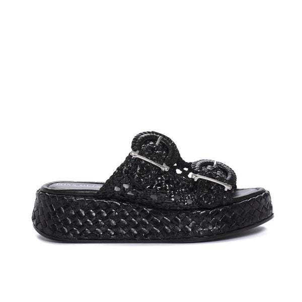 pons quintana MAUI BLACK PLATFORM SANDAL