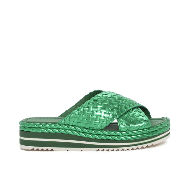 pons quintana MILAN METAL MINT PLATFORM SANDAL