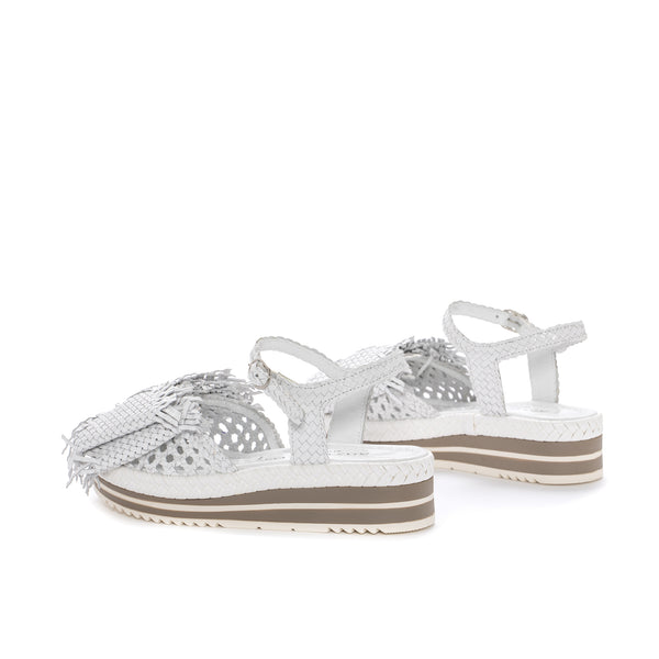 Pons Quintana MILAN PLATFORM SANDAL WITH WHITE BOW