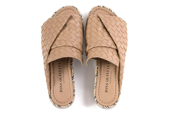 Pons Quintana MILAN TAUPE PLATFORM SANDAL