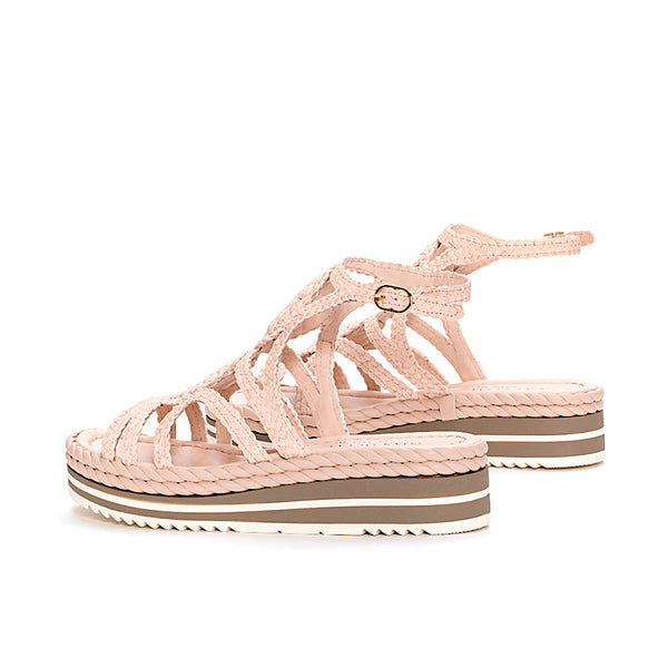 Pons Quintana MILAN WET PINK PLATFORM SANDAL