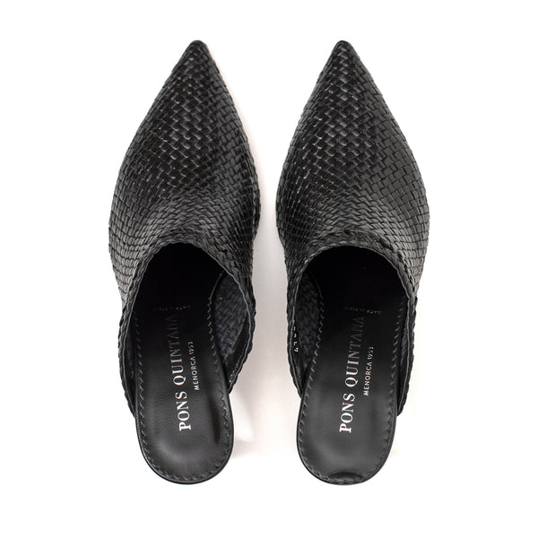 Pons Quintana MORITZ BLACK HEEL SANDAL