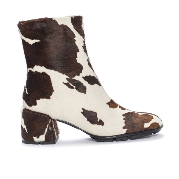 Pons Quintana MUCCA EBONY GINGHAM HEEL BOOT