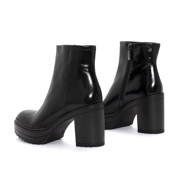 Pons Quintana OLIVIA BRANCH BLACK HEEL BOOT