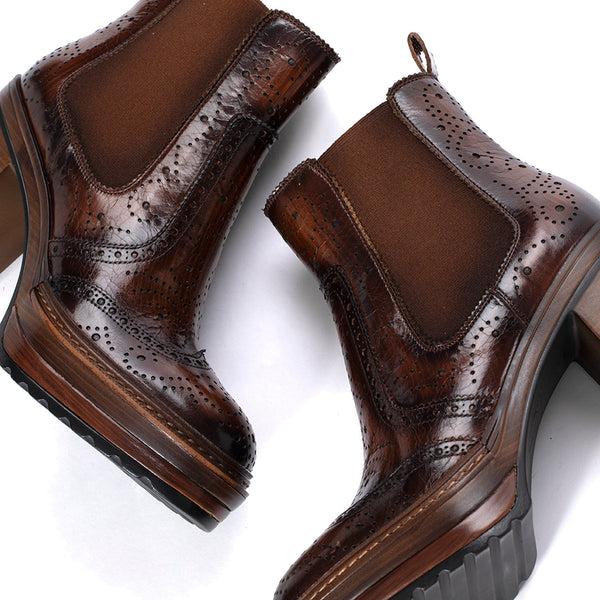 Pons Quintana OLIVIA BRANCH TOFFE HEEL BOOT