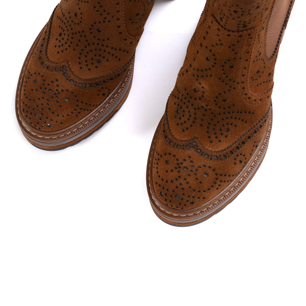 Pons Quintana OLIVIA VELOR LEATHER HEEL BOOT