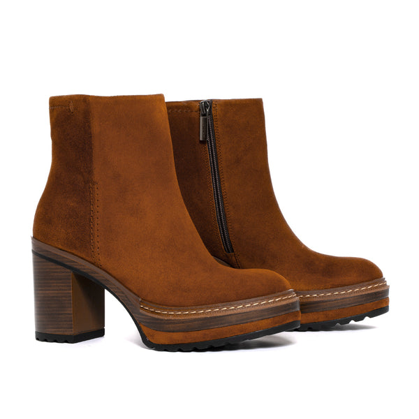Pons Quintana OLIVIA VELOR LEATHER HEEL BOOT