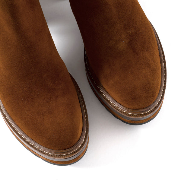 Pons Quintana OLIVIA VELOR LEATHER HEEL BOOT