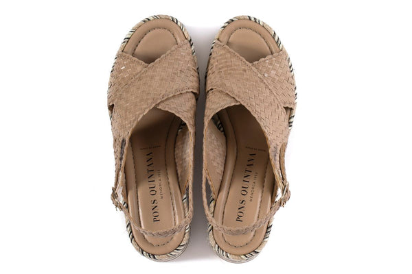 Pons Quintana PADOVA TAUPE PLATFORM SANDAL