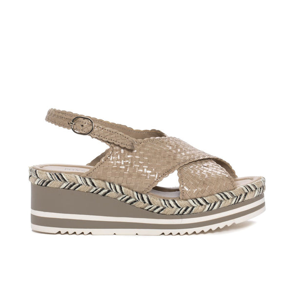 pons quintana PADOVA TAUPE PLATFORM SANDAL