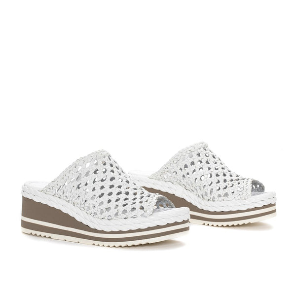 Pons Quintana PADOVA WHITE PLATFORM SANDAL