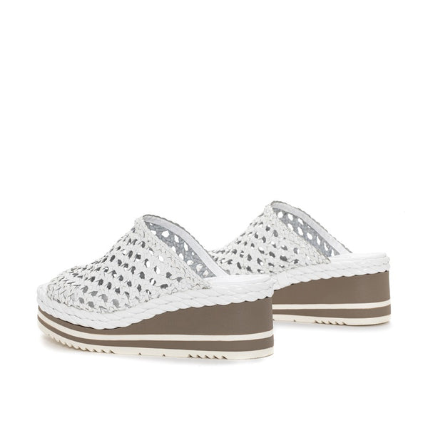 Pons Quintana PADOVA WHITE PLATFORM SANDAL