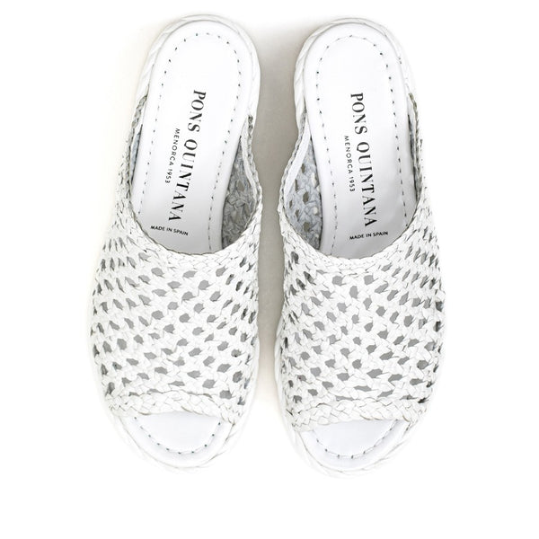 Pons Quintana PADOVA WHITE PLATFORM SANDAL