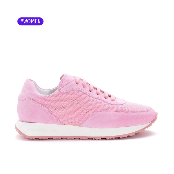 pons quintana PINK VELOR RUNNER SNEAKER