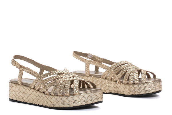 Pons Quintana PLATINUM METAL FORLI PLATFORM SANDAL