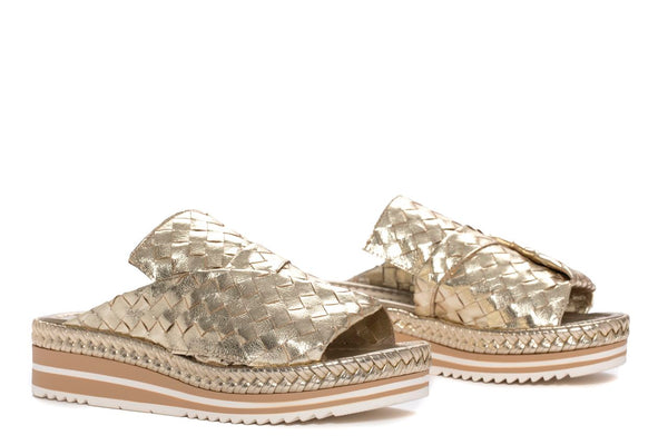 Pons Quintana PLATINUM METAL MILAN PLATFORM SANDAL