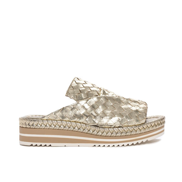 pons quintana PLATINUM METAL MILAN PLATFORM SANDAL