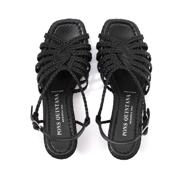 Pons Quintana REIMS BLACK HEEL SANDAL